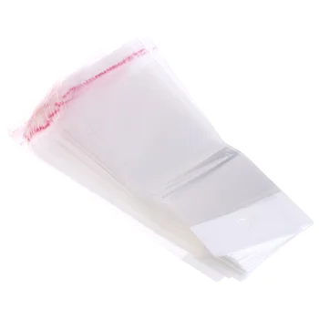 

100Pcs/Set Plastic Packing Bag Transparent Self Adhesive OPP Jewelry Seal 6x15cm W2952001