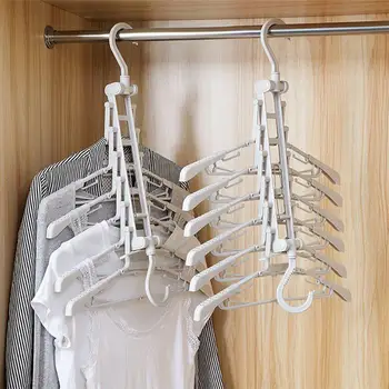 

Multi-functional Clothes Rack Foldable Clothes Hangers Telescopic Clothing Storage Hanger Household Wardrobe Storage Hanger