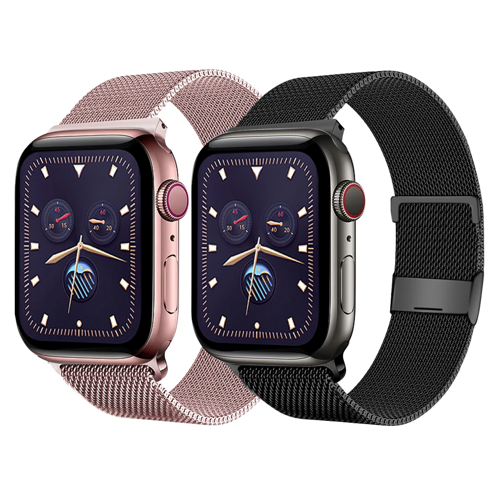 

Milanese Loop strap For apple watch series 6 5 4 3 Metal mesh bracelet iWatch 38mm 42mm for Apple watch band 40mm 44mm