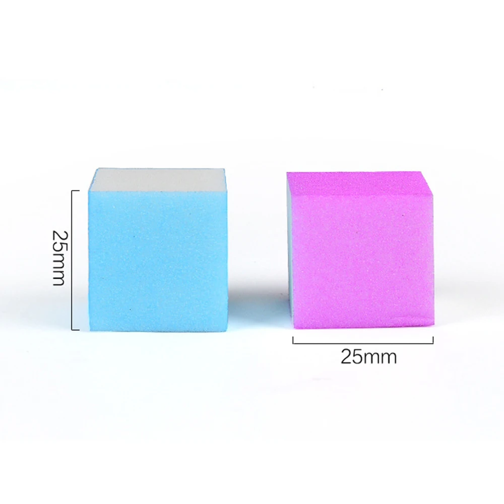 20 шт Мини блок квадратного лака для ногтей буферный дизайна шлифовальная губка