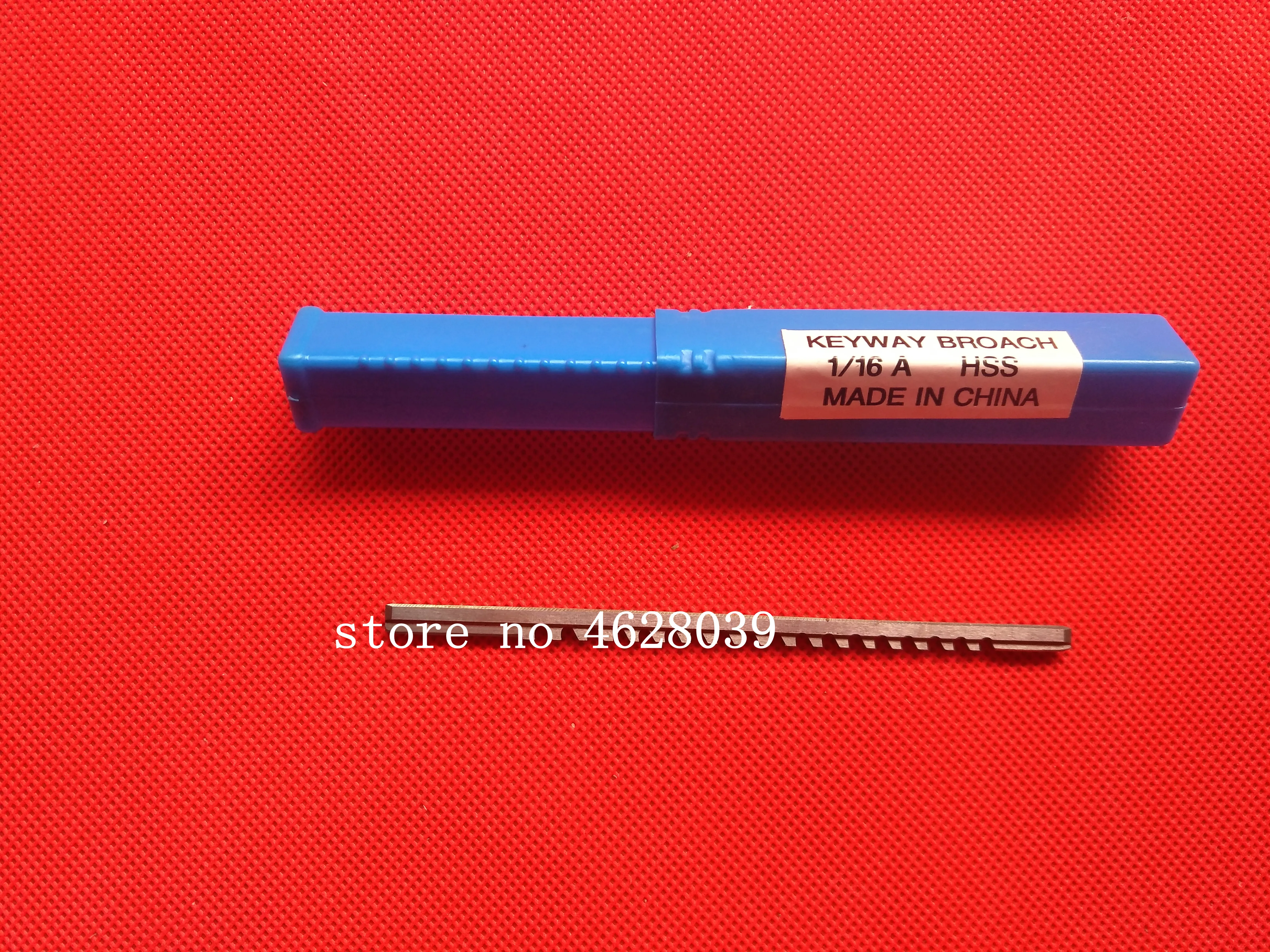 Keyway Broach 1/16" Inch A Push Type High Speed Steel HSS Cutting Tool for CNC Broaching Machine Metalworking