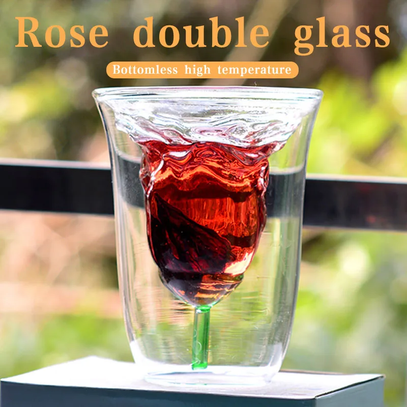 

Transparent High Borosilicate Glass Insulated Thermal Tea Cup Creative Bar Glass Cup Container Beer Mug Drinks
