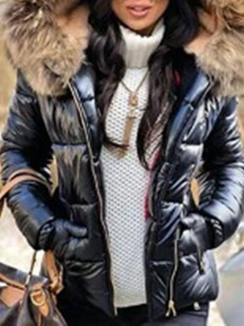 Shein Chaqueta plumón Romwe Y2K para Mujer, Abrigo corto con capucha, acolchado de algodón, holgado, 2021|Parkas| - AliExpress
