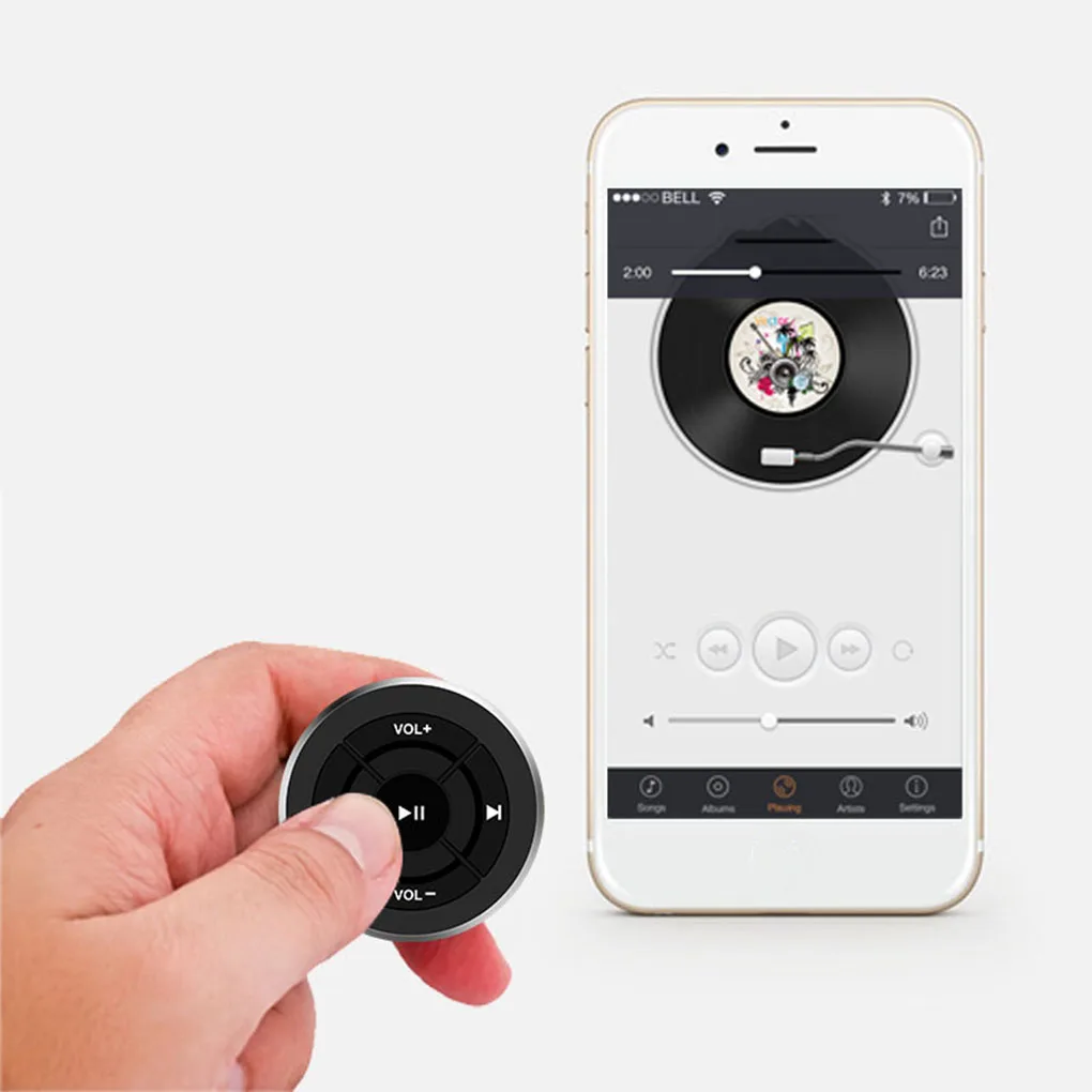 Bluetooth пульт дистанционного управления Кнопка рулевого колеса автомобиля Мотоцикл Велосипед Руль беспроводной проигрыватель кнопка