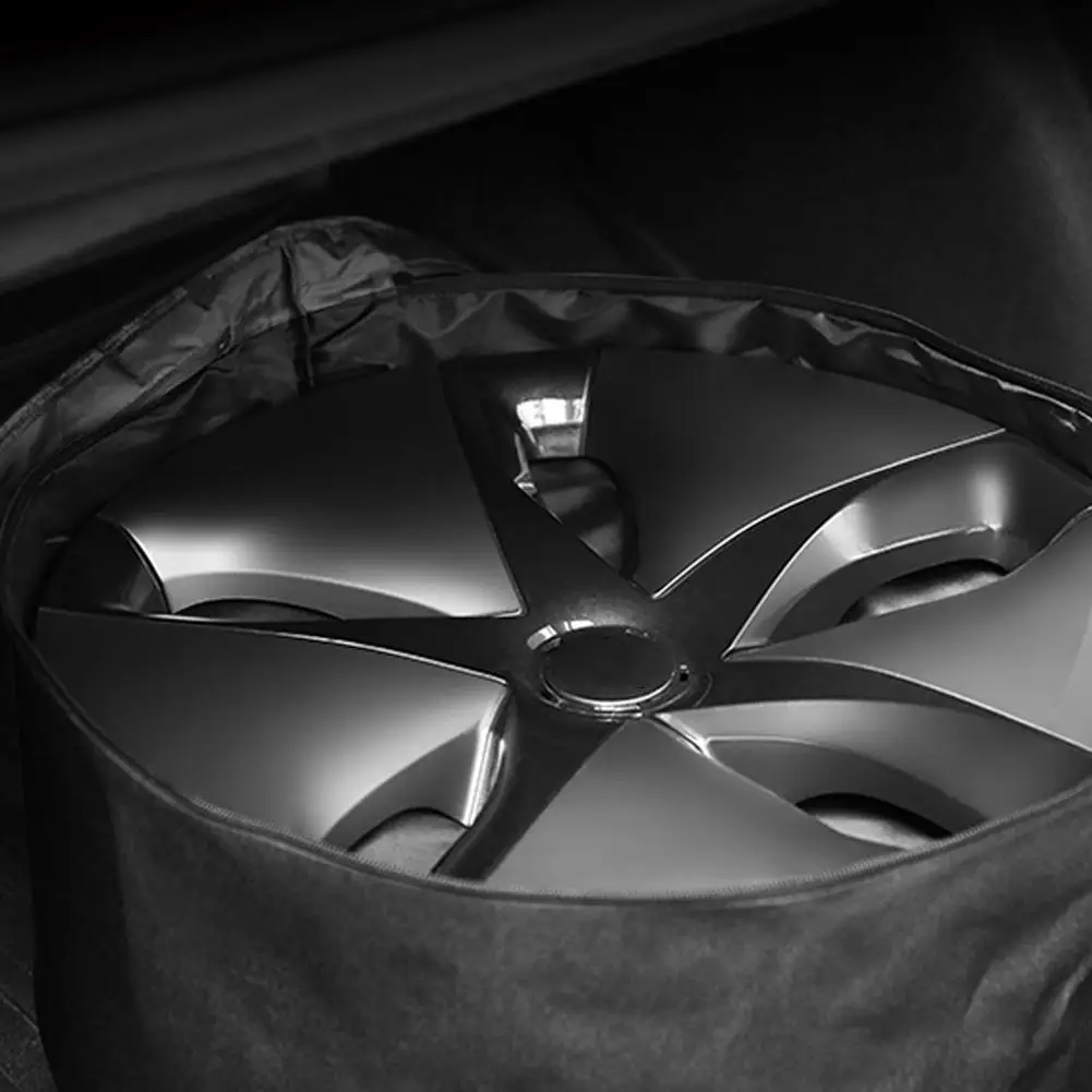Чехол для колеса, сумка для хранения, высокое качество, ткань Оксфорд, Hubcap, контейнер для хранения для Tesla, модель 3, автомобильные аксессуары, автомобильные чехлы