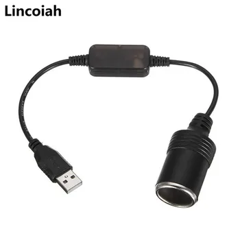 

Converter Adapter Wired Controller USB Port to 12V Car Cigarette Lighter Socket Female Power Cord for Xiaomi Power Bank DVR