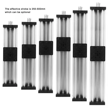 

linear slide Screw Slide Linear Table Aluminum Alloy Printer Engraving Machine Lead 2mm Black/Silver
