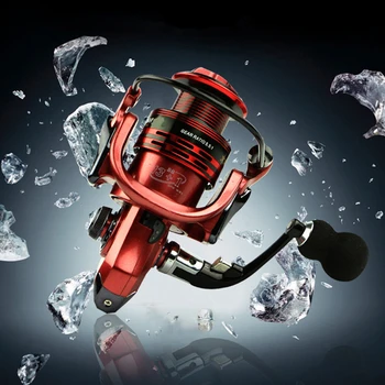 

Spinning Fishing Reels Green/Red/Gold 5.5:1 4.7:1 14 Ball Bearings Saltwater Fishing Jigging Spinning Reel XF1000-7000