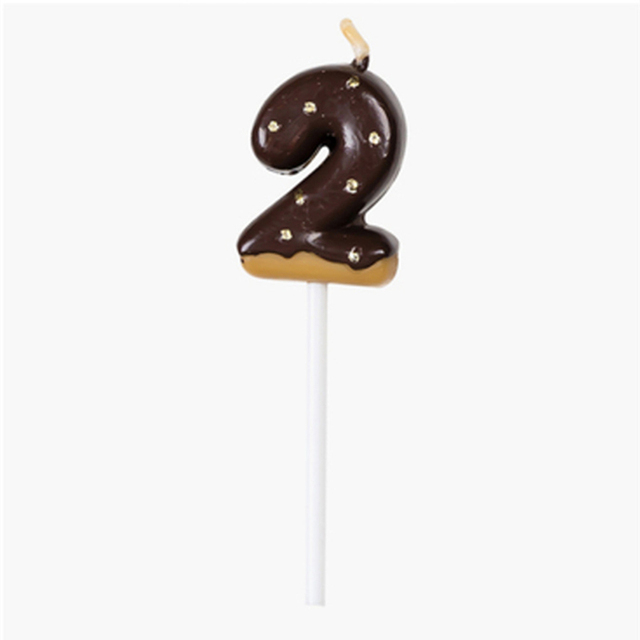 Cake Topper 0-9 Number Cake Decor Hocolate Biscuit Birthday Cupcake Decor Happy Birthday Decor Kids Boy Girl