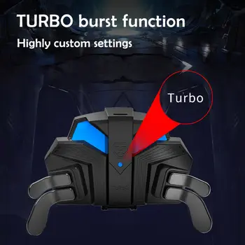 

Pubg Controller Turnover Button Gamepad For PUBG IOS Android Six 6 Finger Operating Gamepad Peripherals Mobile PUBG Controller
