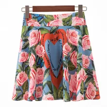 Женские элегантные юбки с цветочным принтом и высокой талией, повседневные сексуальные юбки-кюлоты для офиса