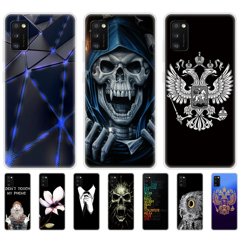 Per Samsung Galaxy A41 Custodia 6.1 "Cover Morbida In Silicone Per Samsung A41 Galaxy A41 A 41 A415 Sm-A415Fzwmser Paraurti Nero