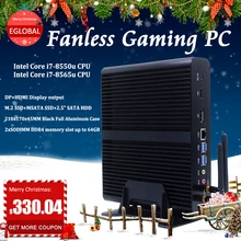 EGLOBAL Intelligence PC Barebone Computer Multi-function Design Intel Core i7-7500U 8550U 32GB DDR4 Support Gaming PC