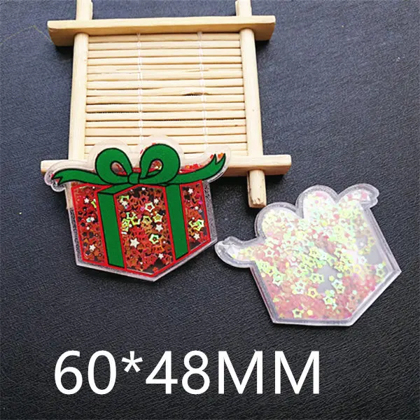 

Free shipping 10pcs/lot 60*48MM cartoon Christmas shaker resin