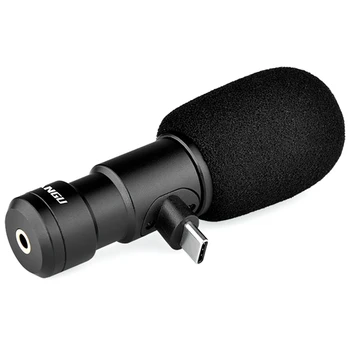 

YELANGU MIC06-C Camera Microphone External Stereo Interview Microphone for Reporter Mobile Phone Camera Video