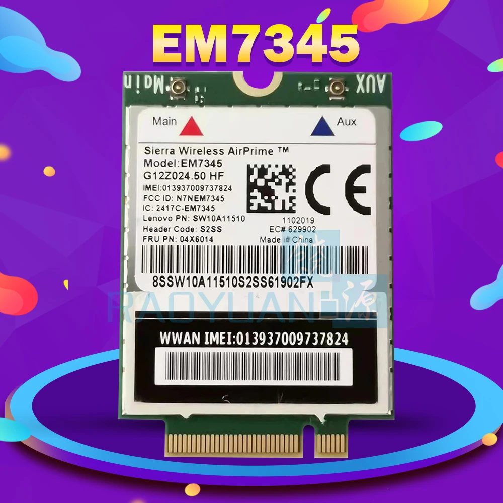 GOBI5000 EM7345 LTE 04X6014 T440 X240 WWAN HSPA + EVDO NGFF 4G WLAN-карта для Lenovo Thinkpad | Компьютеры и офис