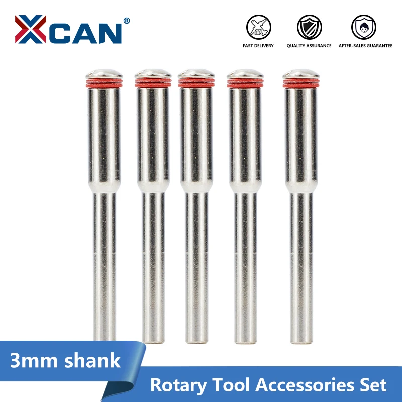 

XCAN 5pcs 3.0mm Diamond Cutting Disc Extension Rod Shank Polishing Wheel Mandrels Set Connective Rod For Dremel Rotary Tool
