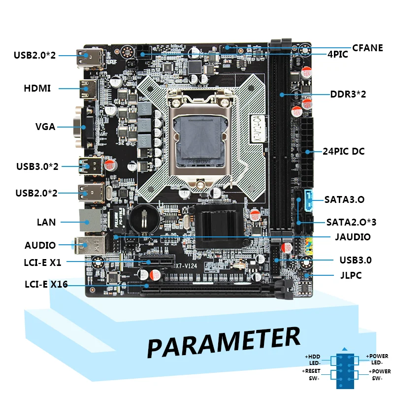 Материнская плата B75 для настольных ПК Поддержка Intel Xeon LGA1155 для i3 i5 i7 поддержка процессора ddr3 ПАМЯТЬ протестирована в целости и сохранности