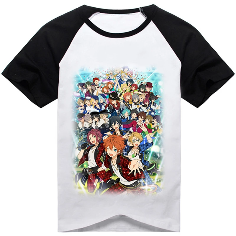 09 Новая футболка со звездами из аниме Trickstar Fine knights 2wink Switch team Мужская и Женская Повседневная футболка с коротким рукавом и принтом - Цвет: 09