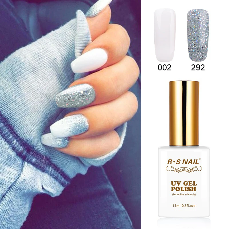 2 шт. УФ гель Лаки с блестками 15 мл|sequins gel|gel for nailgel nail polish |