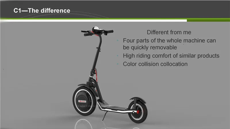 New 12 Inch Electric Kick Scooter For Adults Two Wheels Electric Scooters 36V 350W Big Tires Off Road Portable Electric Scooter (2)