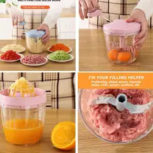 2 в 1 многофункциональная ручная мясорубка портативная соковыжималка для фруктов машина для приготовления сока домашние Кухонные комбайны кухонные блендеры инструменты