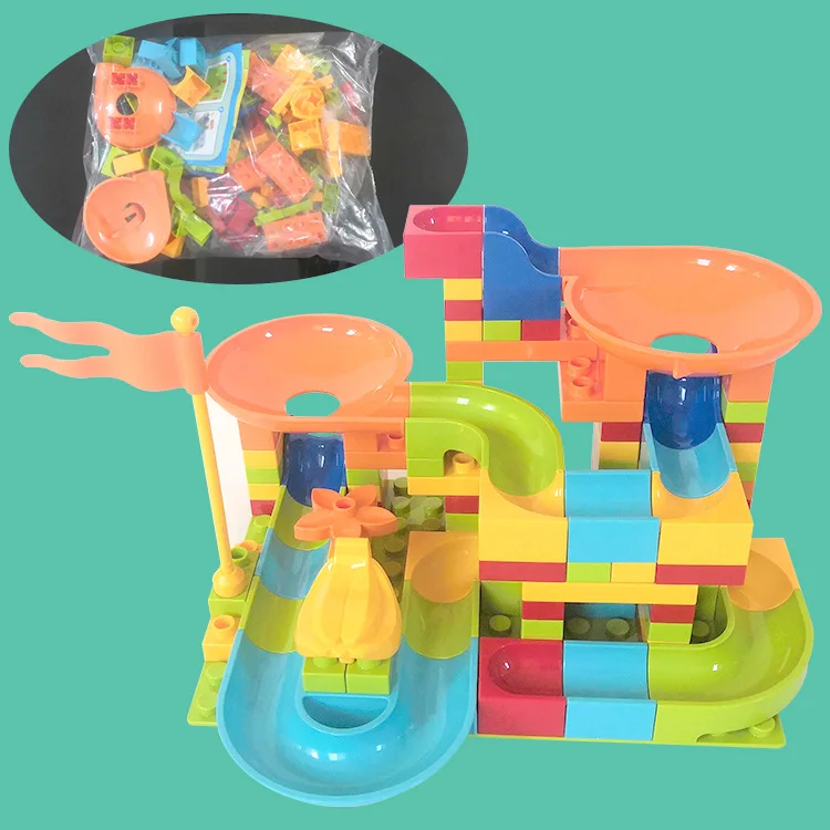 

Letigo Camera Track Ball Slide Building Blocks Children ENLIGHTEN Educational Parent And Child Toy 101 Large Particles Building