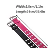 Women Punk Style Fashion Belt Adult Adjustable Black Double Eyelet Buttonhole Leather Waistbelt Personality Jeans Belts ► Photo 2/6