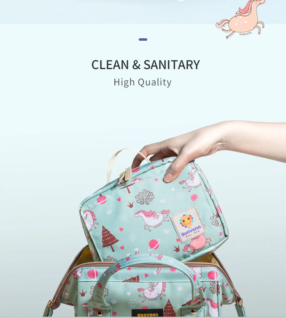 Sunveno, многофункциональный органайзер для детских подгузников, дорожная косметичка, сумки для макияжа, Влажная/сухая сумка, сумка для хранения, дорожная сумка для подгузников