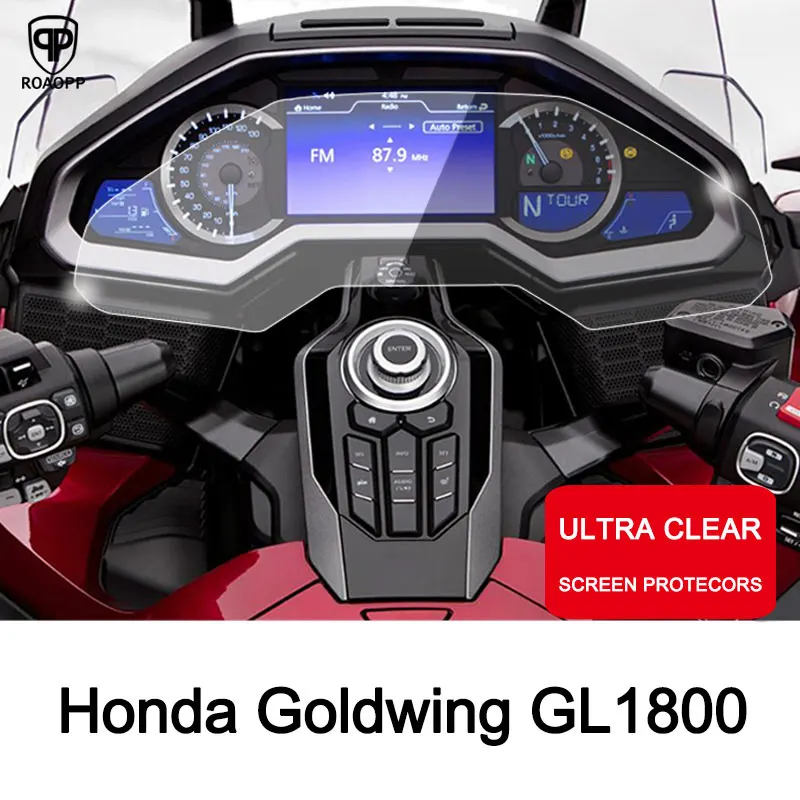 

ROAOPP Motorcycle Cluster Scratch Protection Film Cluster Screen Protector for HONDA GL1800 2018 2019