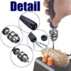 Manual drill jewellery craft manual drill chuck mini hand 5PCS twist drill bit, keyless chuck woodworking rotating tool ► Photo 2/6