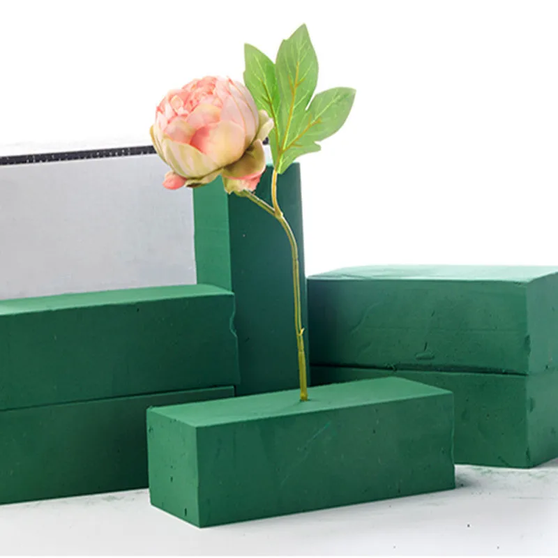 Pack of 6 KIMOBER Wet Floral Foam Bricks,Green Styrofoam Foam Blocks for Flower Arrangement Wedding,Party Decoration 