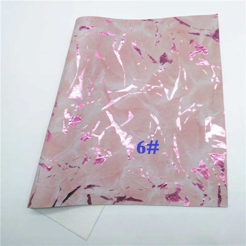 6 Glitterwishcome 21X29 см A4 размер винил для бантов металлик Синтетическая кожа ткань, искусственная кожа листы для бантов, GM678A - Цвет: 6
