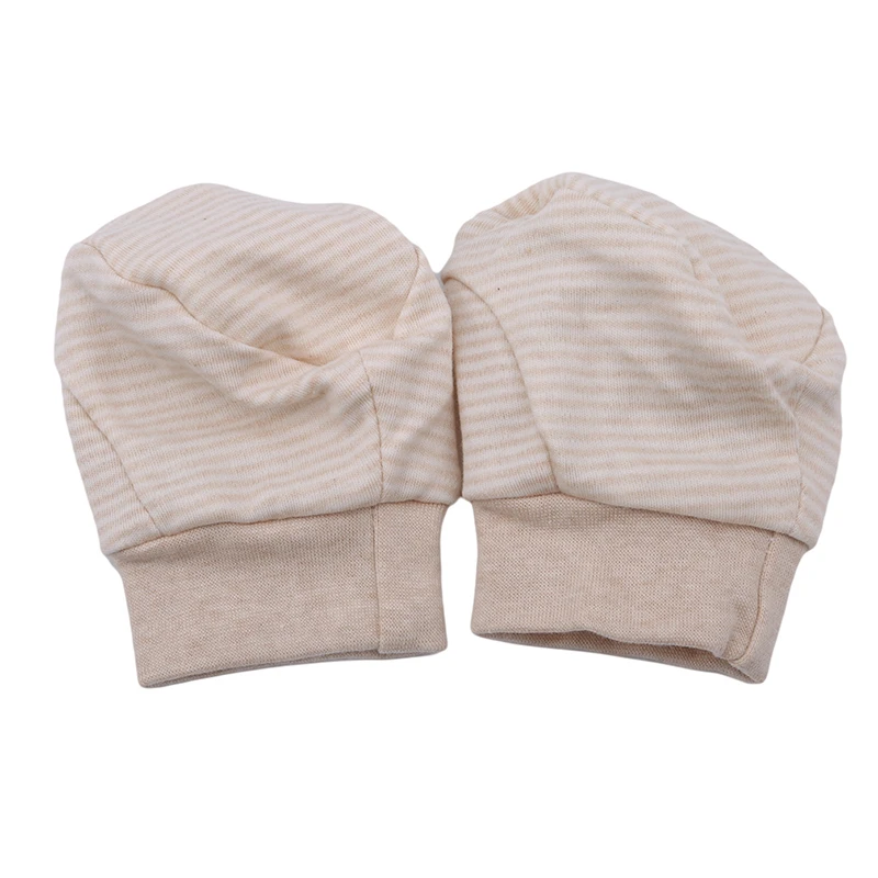 Face Cotton Anti Scratching Gloves High Quality Baby Striped Glove Cartoon Pattern Anti-grasping Gloves Newborn Protection