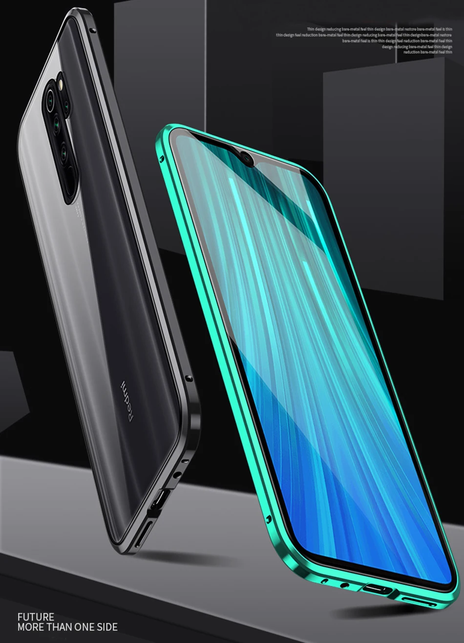 Двусторонний магнитный металлический стеклянный чехол для Xiao mi Red mi Note 8 7 K20 Pro, Магнитный чехол для Xiaomi mi 9 SE A3 CC9 CC9e 9T Pro