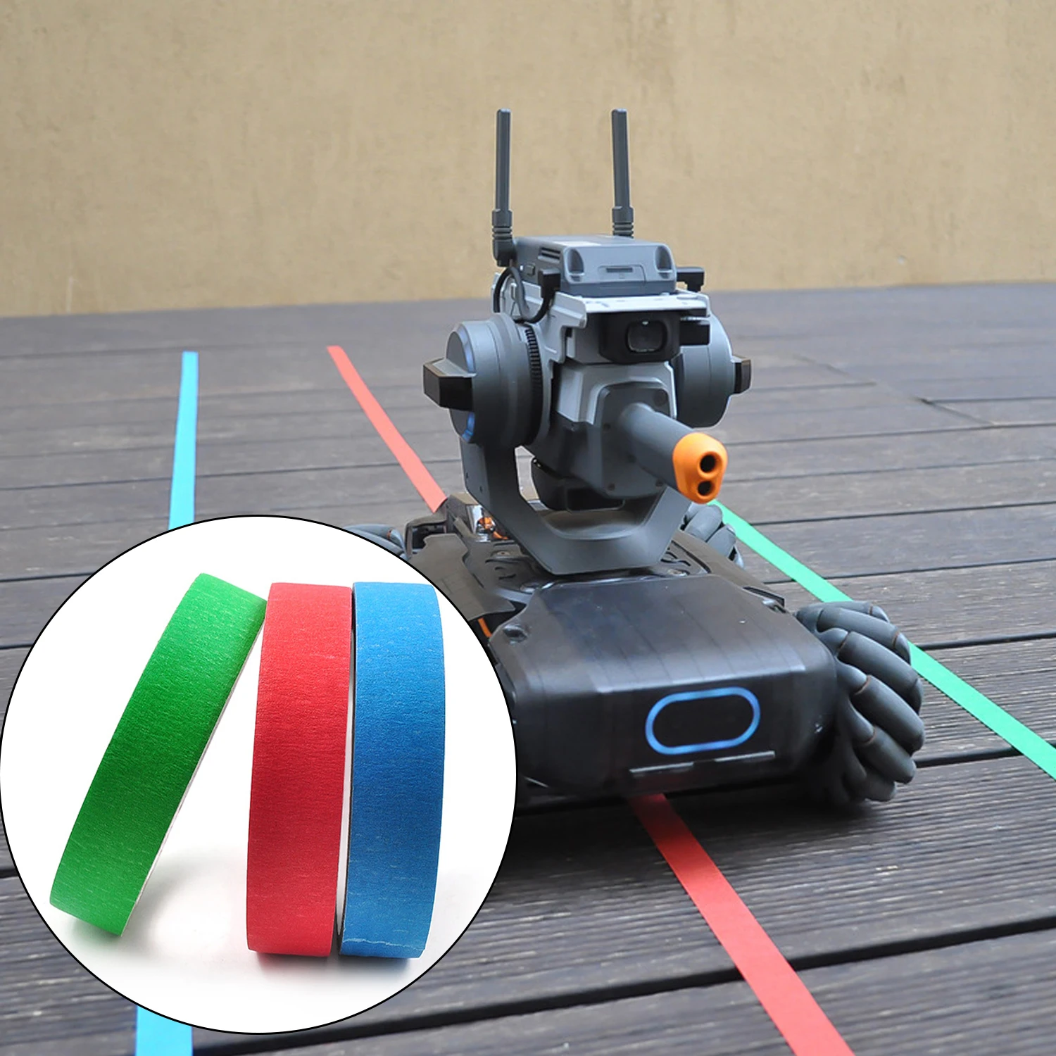 

1 Roll Visual Identification Line Tape for DJI RoboMaster S1 Educational Robot Automatic Driving Accessories 18m\\\/708.66inch