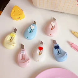 Mini boîte d'emballage artisanale mignonne de petite taille, enveloppe en papier, couteau utilitaire pour étudiant, fournitures d'art, couteau utilitaire Portable créatif 
