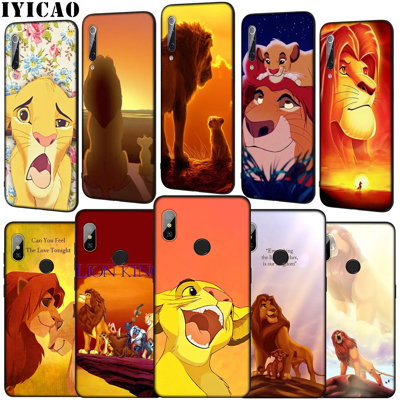 

IYICAO The Lion King Soft Phone Case for Xiaomi Mi 9 9T A3 PRO CC9 CC9E 8 A2 Lite A1 6 6X 5X f1 MAX 3 mi9 mi8