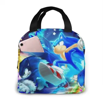 

Sonic Waterproof Zipper Portable Insulated Lunch Bag, Washable And Reusable, Suitable For Outdoor Travel Picnic School Office