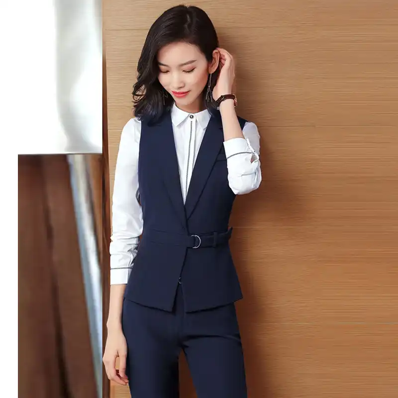 navy blue suit women's plus size
