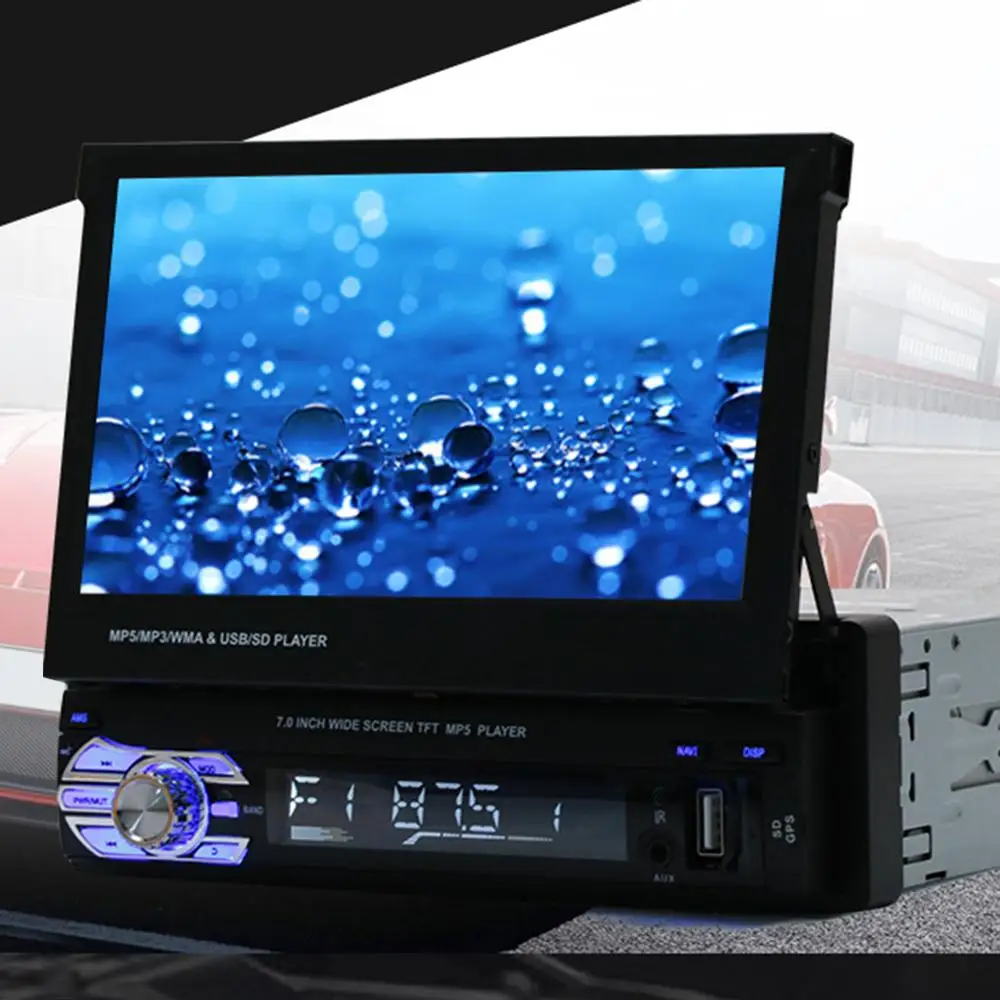 9601G 7 Zoll Touch Screen Bluetooth Auto Stereo MP5 Player Fahrzeug GPS FM/AM Radio mit Karte Karte