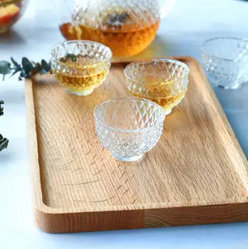 

Solid Beech Wood Rectangular Dinner Plate Western Food Rectangular Round Corners Snack Dessert Serving Tray
