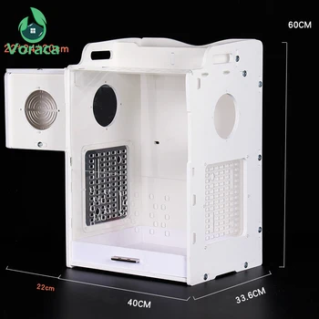 

40*33.6*60cm Chinchilla Cabinet Eco-board Villa Cabinet with Drawer Sleeping Bed Water Feeder Playing Cage Convenient Clean