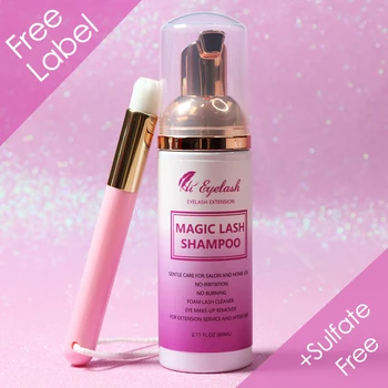 

Lash Shampoo 50pcs Customized Logo Natural Formula Gentle Non-Irritating Clean Eyelashes Lash Shampoo For Extensions Wholesale