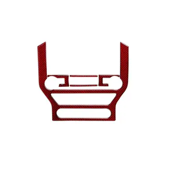

Red Carbon Fiber Central Control CD Panel Decor Frame For Ford Mustang 2015-2019 Interior Accessories