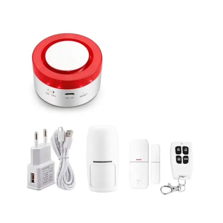 Tuya Smart WiFi домашняя система охранной сигнализации шлюз и стробоскоп сирена работа с Amazon Alexa Google Home IFTTT Голосовое управление - Цвет: Армейский зеленый
