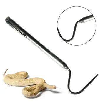 

Stainless Steel Retractable Snake Hook Reptile Catcher Stick Snake Grabber Pick-up Handling Tool