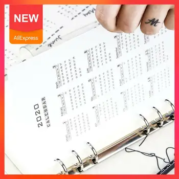 

A5 A6 Loose-Leaf 2020 Calendar Partition Baffle Pp Transparent Holes Standard Wire Matte 60 6 Thick V1Q4