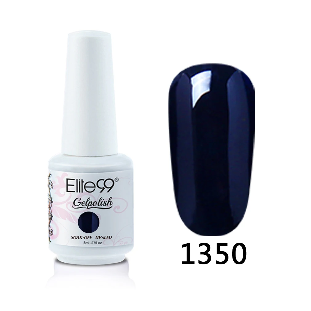 Elite99 8 мл Гель-лак для ногтей винно-Красного цвета УФ-Гель-лак замачиваемый Vernis полуперманентный Гель-лак для ногтей - Цвет: 1350