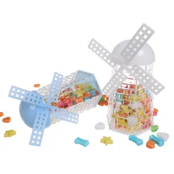 

6Pcs Kids Infant Windmill Design Candy Gift Container Bottle Jar Decor Baby Shower Wedding Gift Decor Small Item Storage Box #H